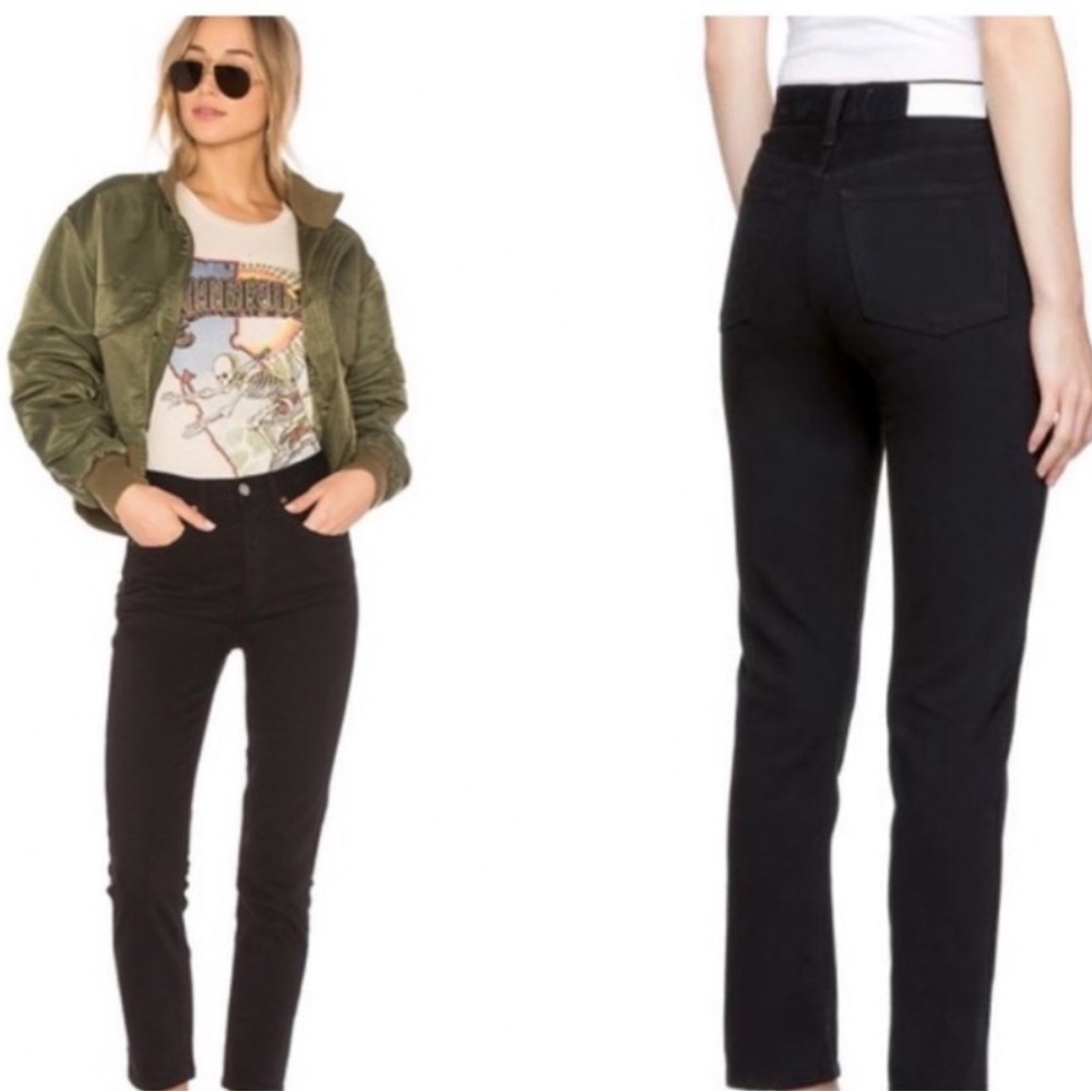 SALE 🇺🇸 Black Highwaist straight leg/ skinny